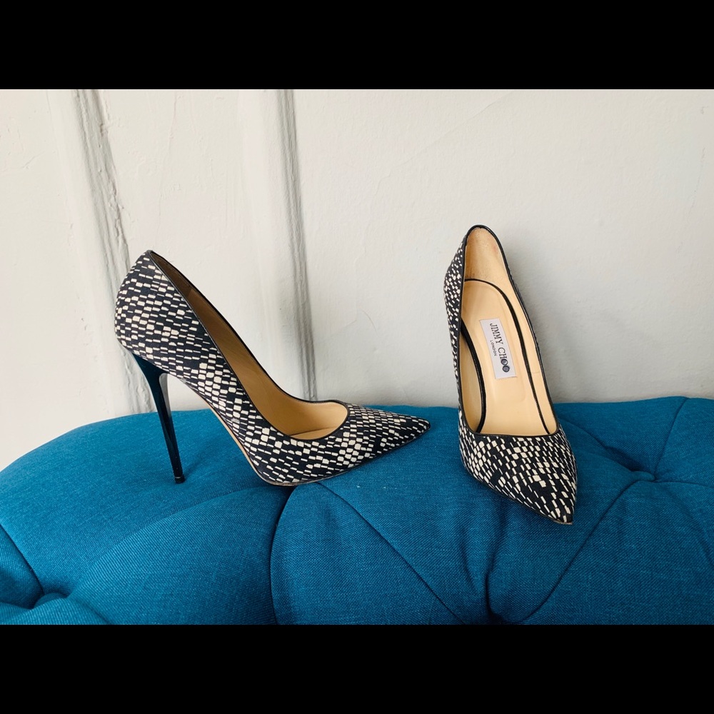 jimmy Choo Abel checkered print pump